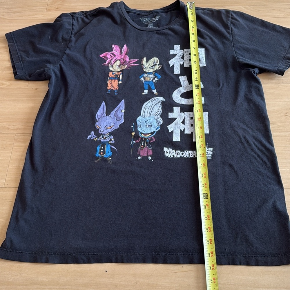 DRAGON BALL Z SUPER CHIBI CHARACTERS MENS LARGE BLACK COTTON T-SHIRT - Picture 6 of 8
